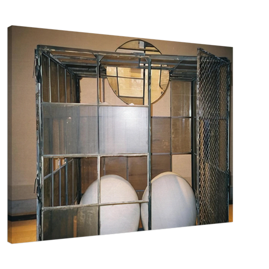 Louise Bourgeois - CELL 3 WHITE MARBLE SPHERES 1993 Canvas - 20x30 cm / 8x12 inches-canvas