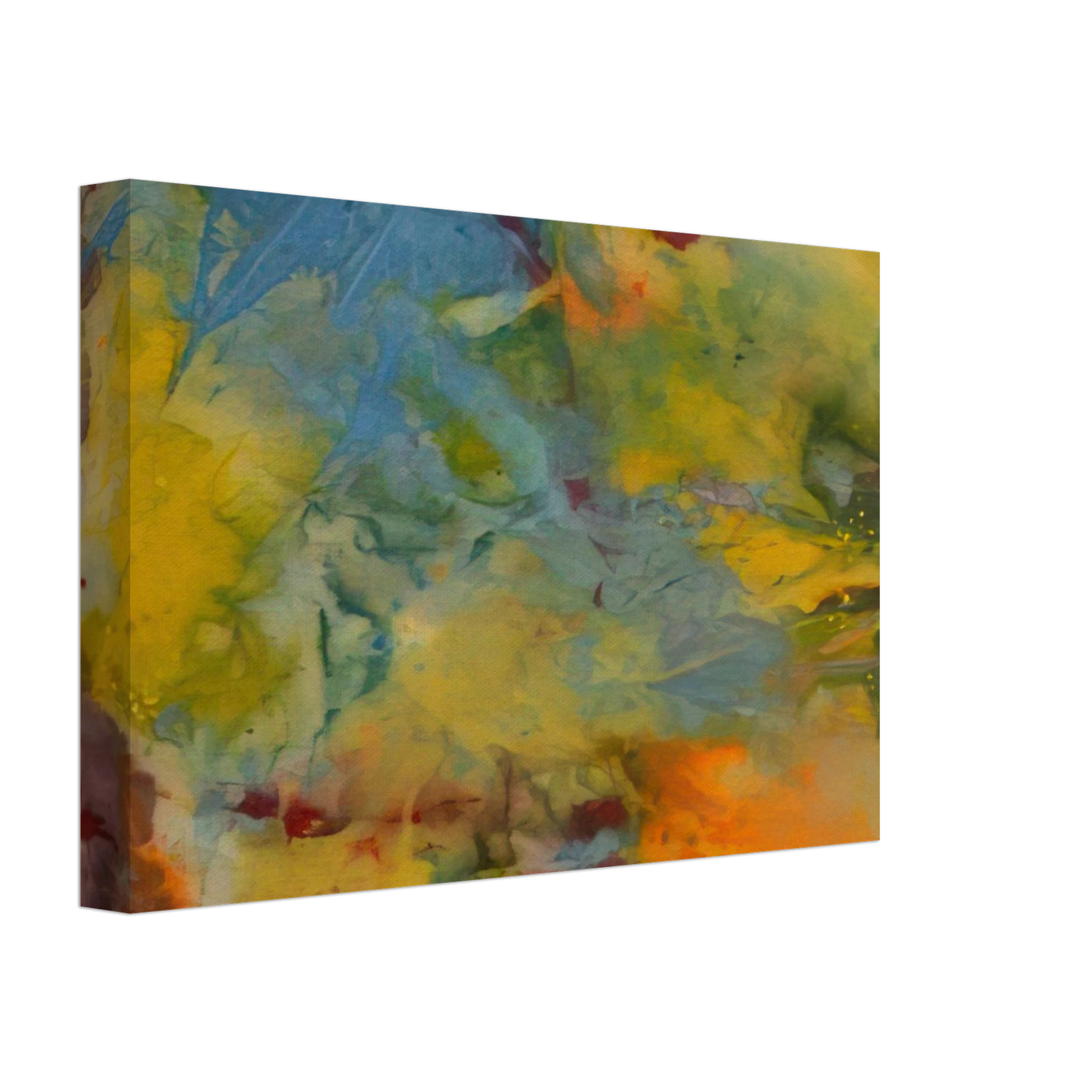 Sam Gilliam - Blue Swirl Canvas - 40x60 cm / 16x24 inches-canvas