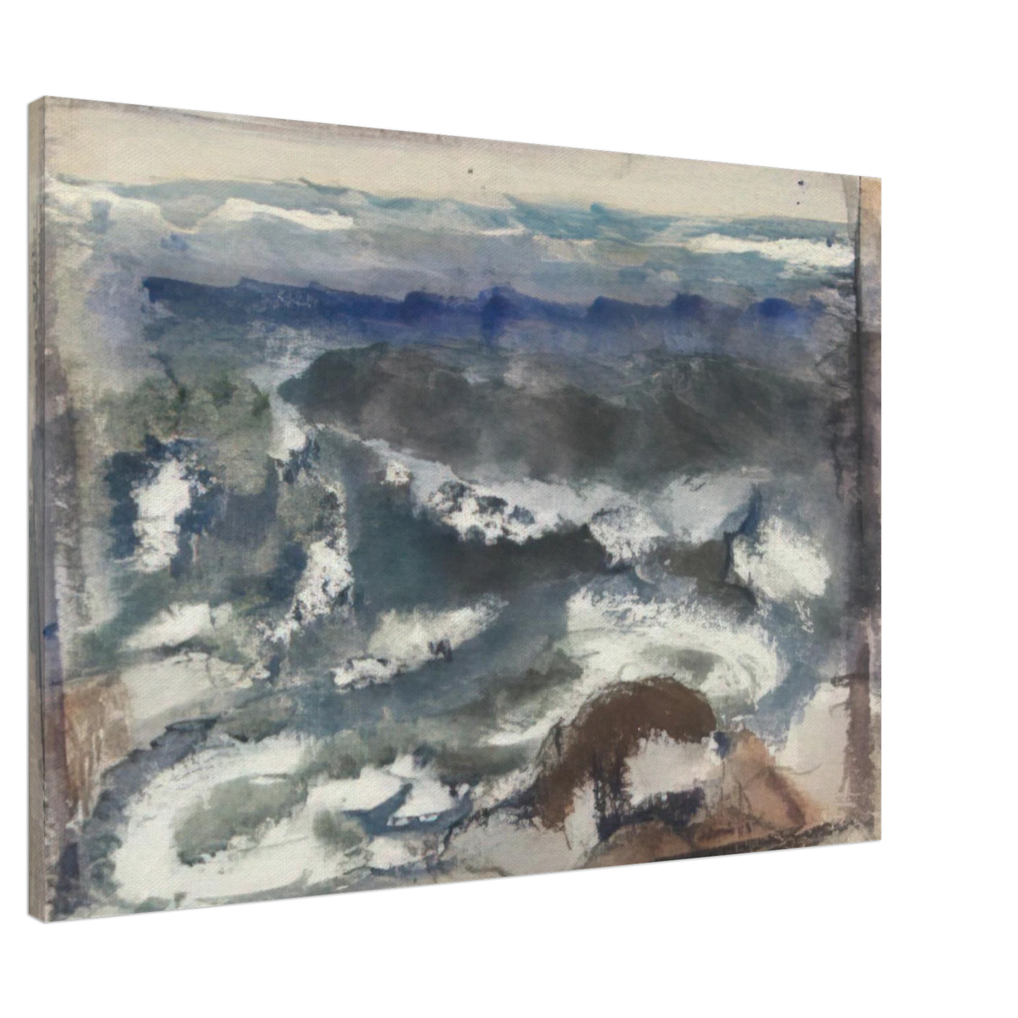John Marin - The Sea - 1923 Canvas - 20x30 cm / 8x12 inches-canvas
