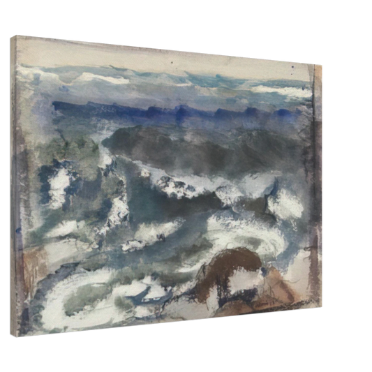 John Marin - The Sea - 1923 Canvas - 20x30 cm / 8x12 inches-canvas
