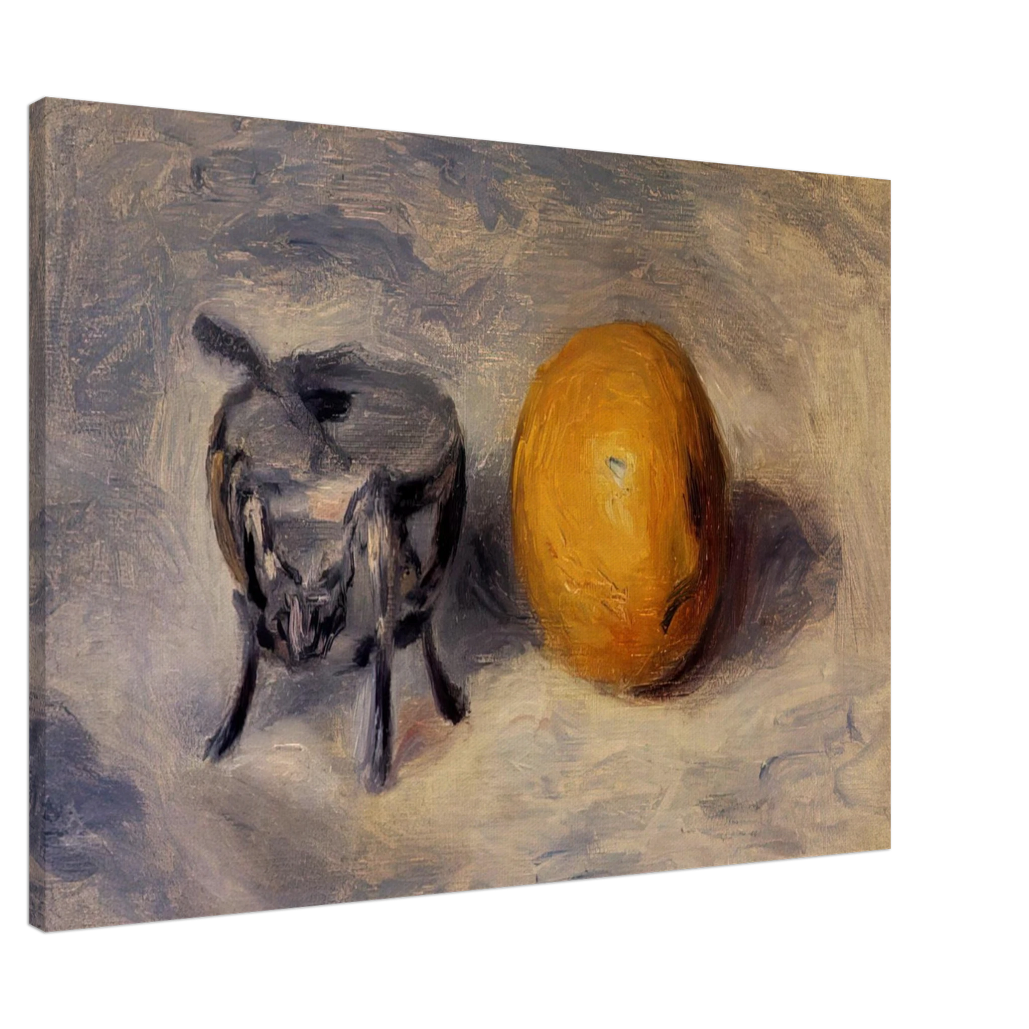 Pierre-Auguste Renoir - Sugar Bowl and Lemon Canvas - 20x30 cm / 8x12 inches-canvas