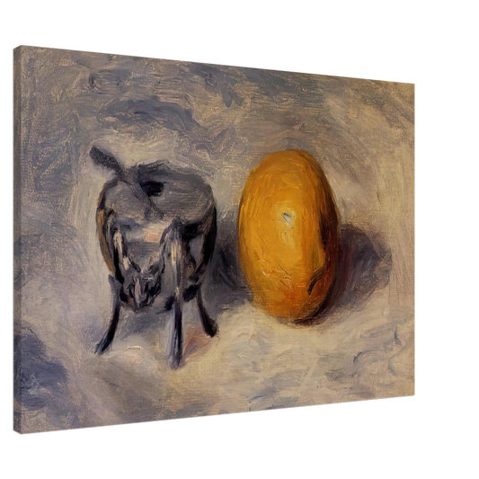 Pierre-Auguste Renoir - Sugar Bowl and Lemon Canvas - 20x30 cm / 8x12 inches-canvas