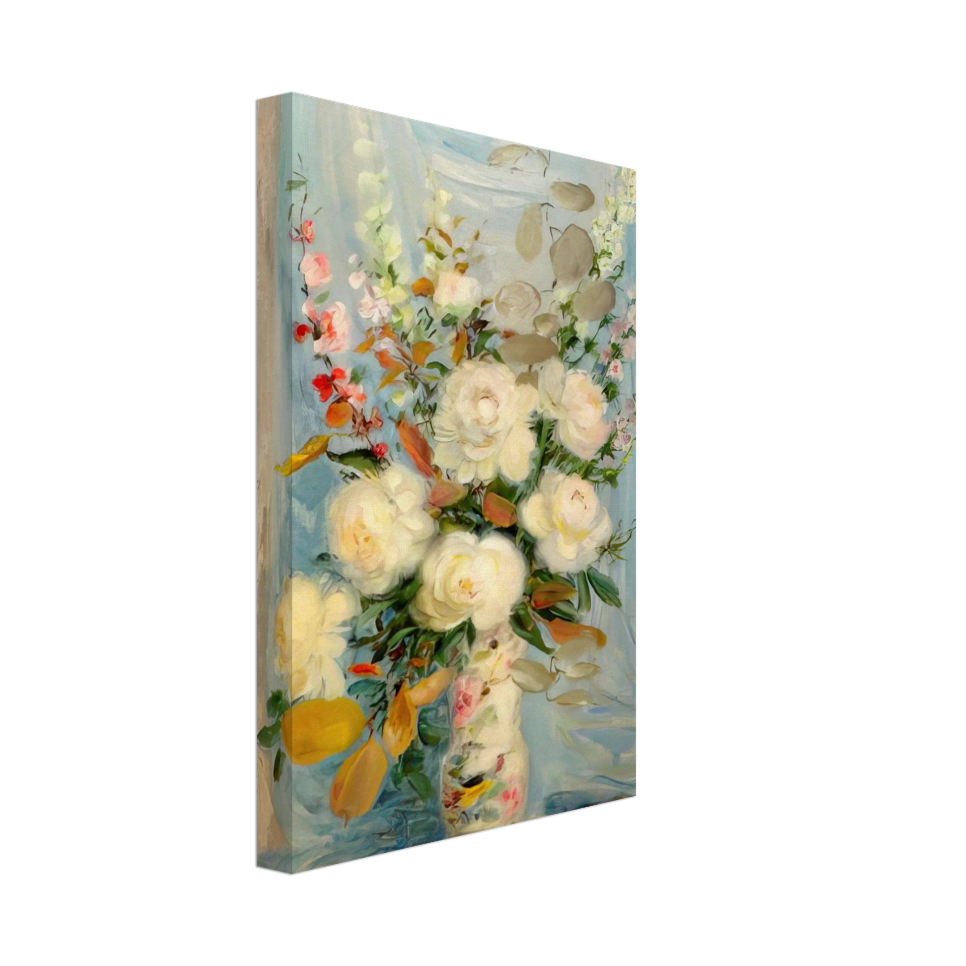 Le Pho - Les Pivones Blanches - Post-Impressionism Canvas - 40x60 cm / 16x24 inches-canvas
