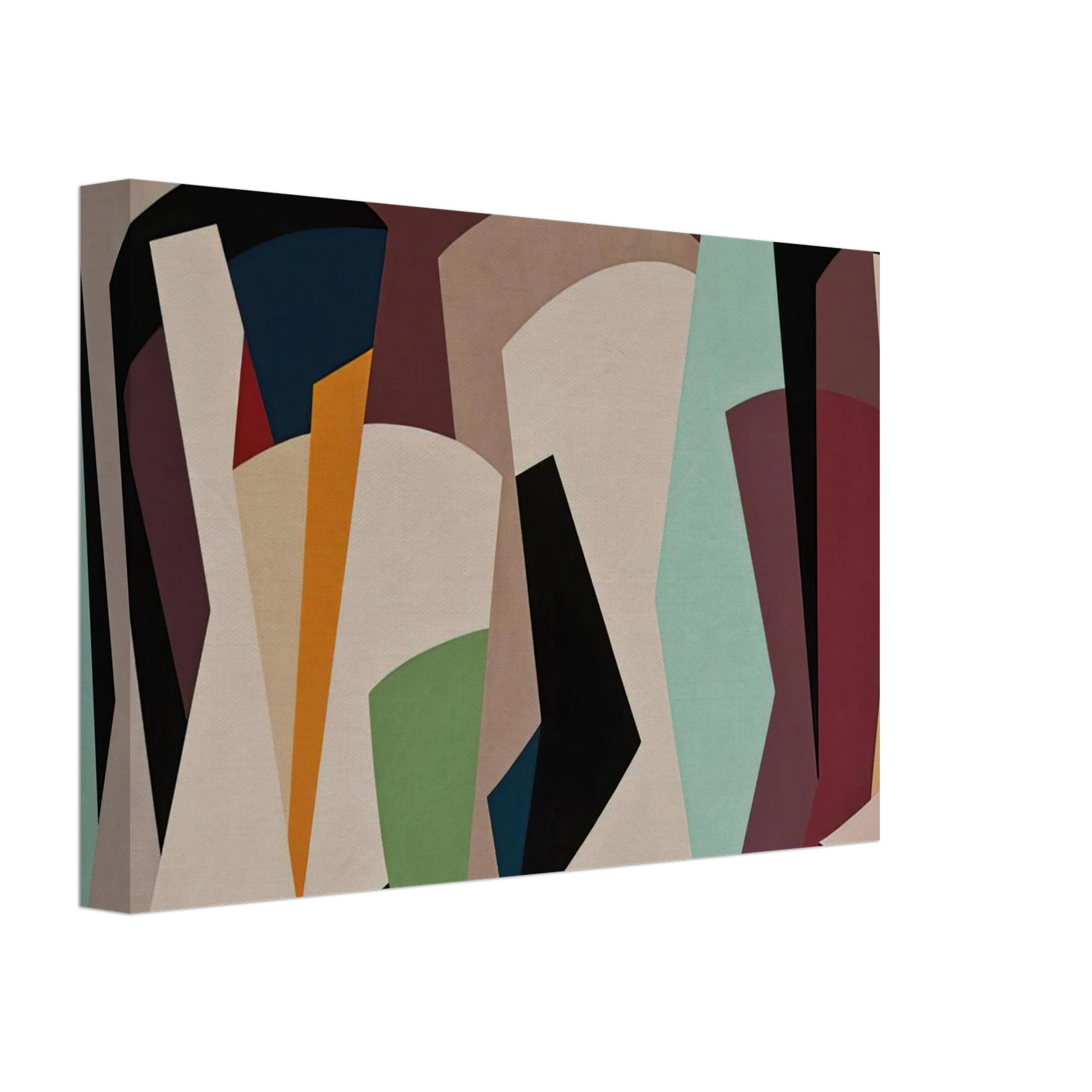 Karl Benjamin - Untitled - 1955 Canvas - 40x60 cm / 16x24 inches-canvas