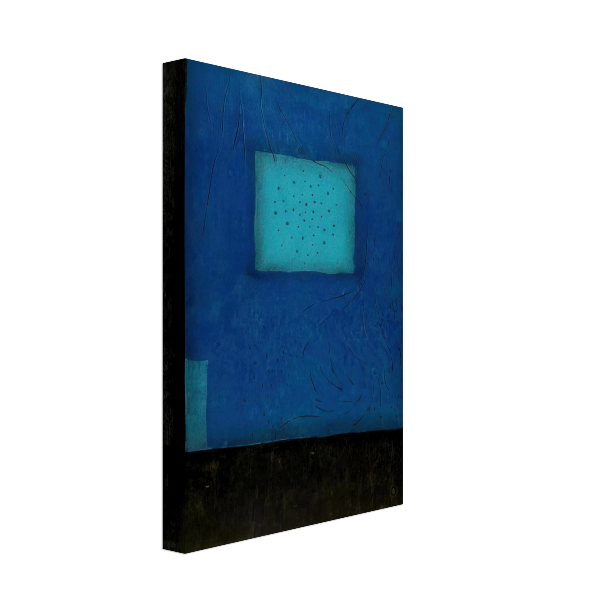 Hiroyuki Tajima - Nostalgia in Blue - 1968 Canvas - 40x60 cm / 16x24 inches-canvas