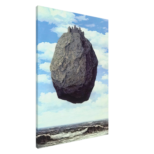 Rene Magritte - THE CASTLE OF THE PYRENEES 1959 Canvas - 20x30 cm / 8x12 inches-canvas