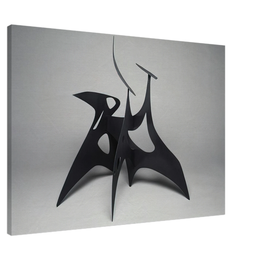 Alexander Calder - MUCH PIERCED 1947 Canvas - 20x30 cm / 8x12 inches-canvas