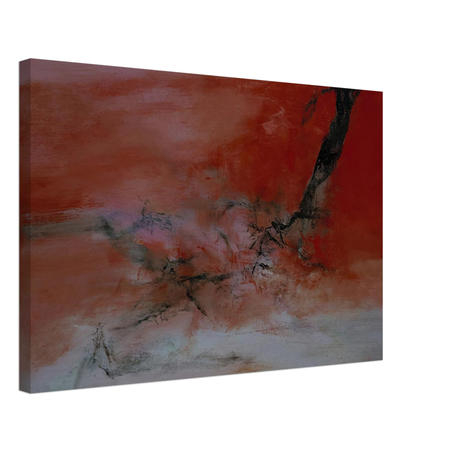 Zao Wou-Ki - 10 JANVIER 2001 2001 Canvas - 70x100 cm / 28x40 inches-canvas