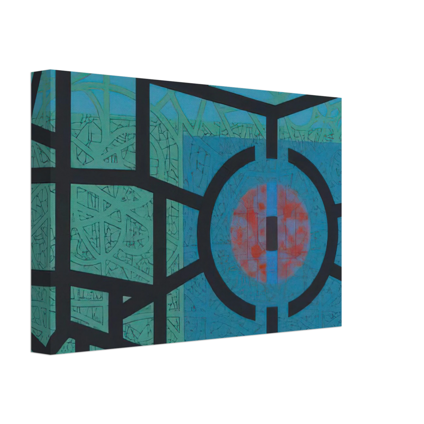 Jimmy Ernst - Interior and Silence - 1967 Canvas - 40x60 cm / 16x24 inches-canvas