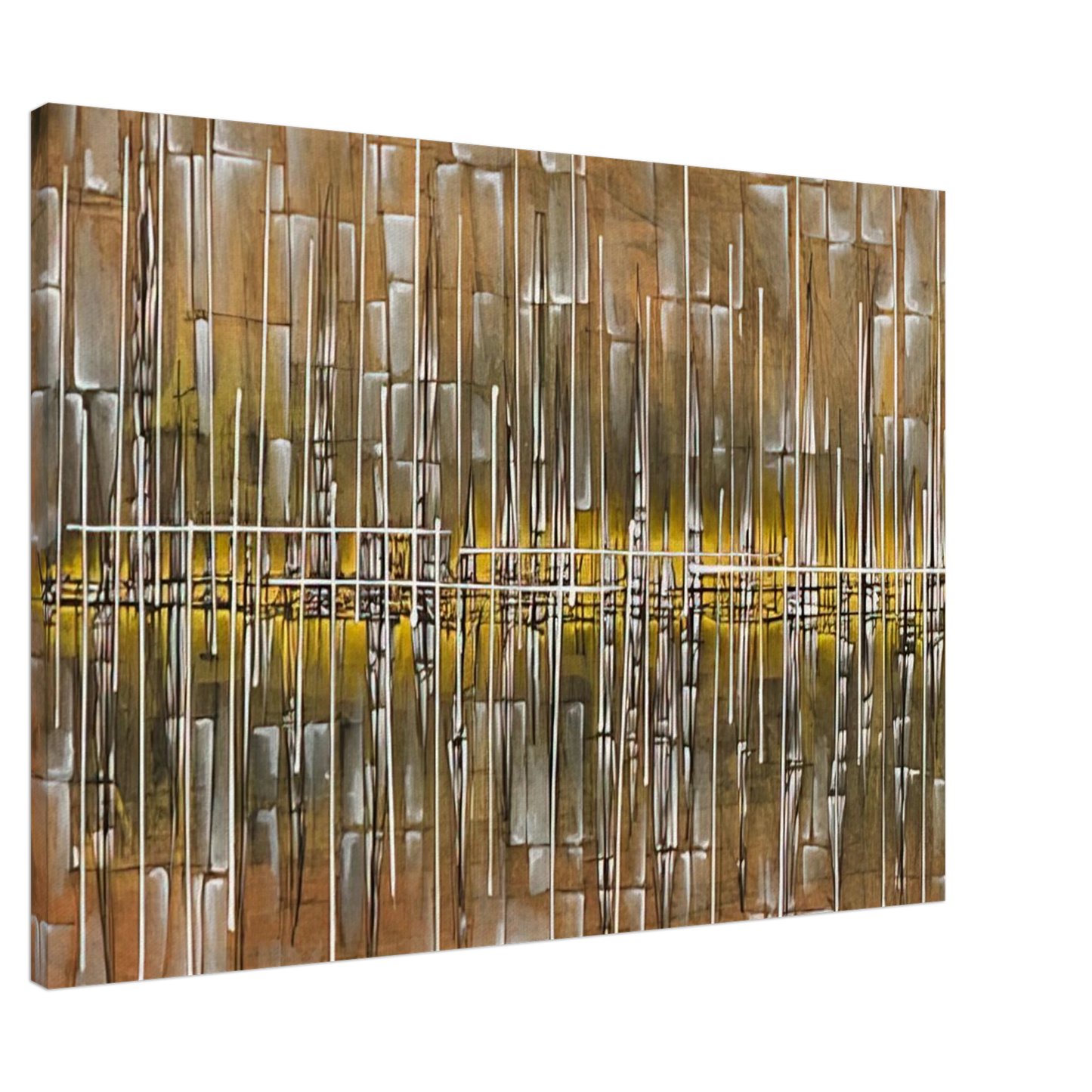 Jimmy Ernst - Dialogue II - 1954 Canvas - 20x30 cm / 8x12 inches-canvas