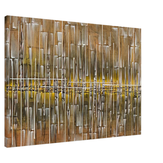 Jimmy Ernst - Dialogue II - 1954 Canvas - 20x30 cm / 8x12 inches-canvas