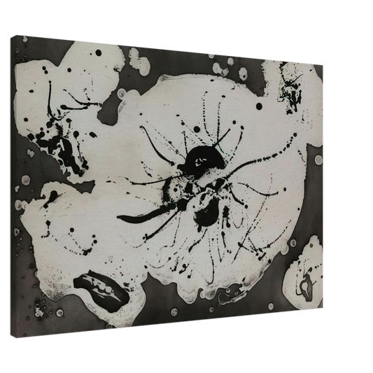 Sam Francis - Black Smudge Canvas - 20x30 cm / 8x12 inches-canvas