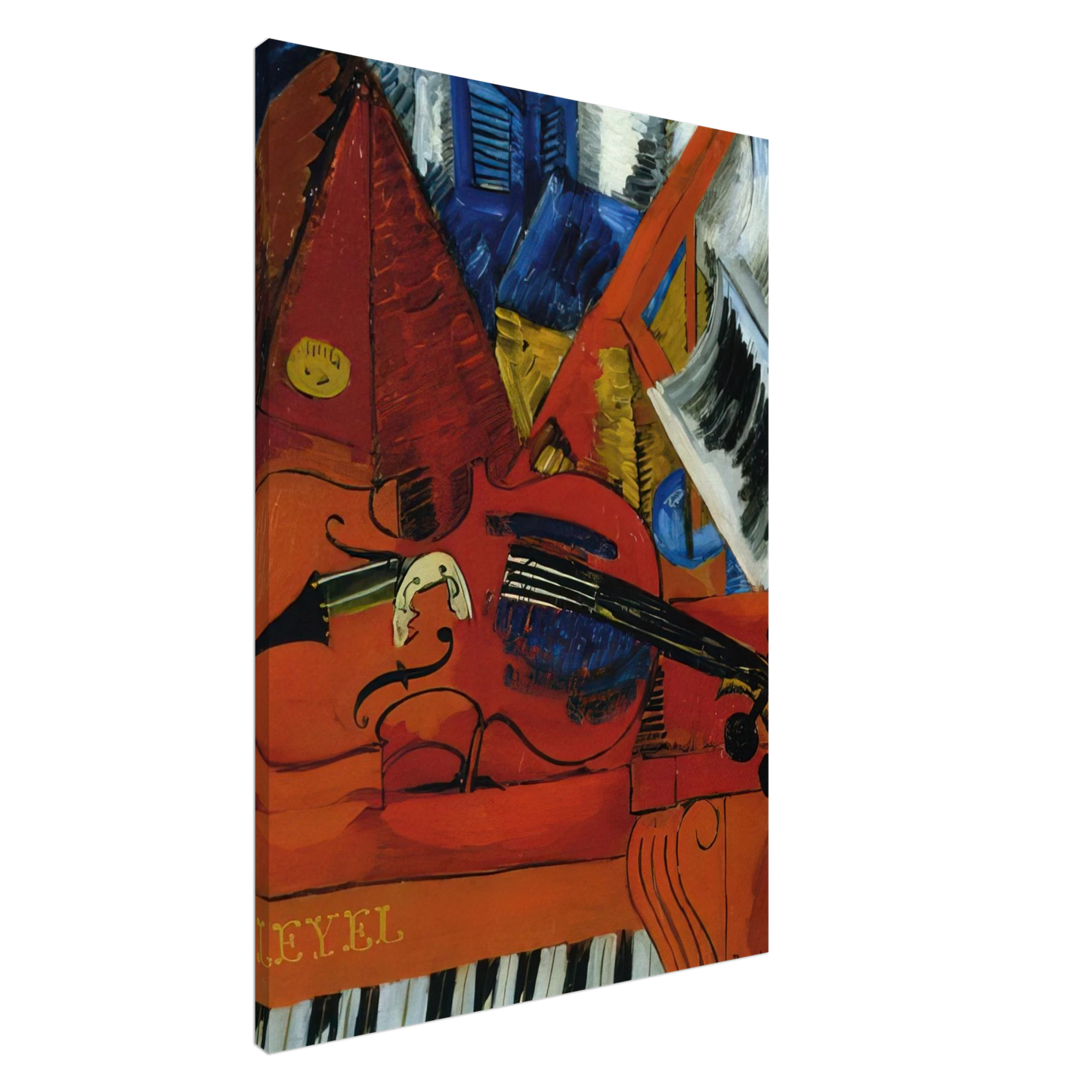 Raoul Dufy - THE VIOLIN 1916 Canvas - 20x30 cm / 8x12 inches-canvas