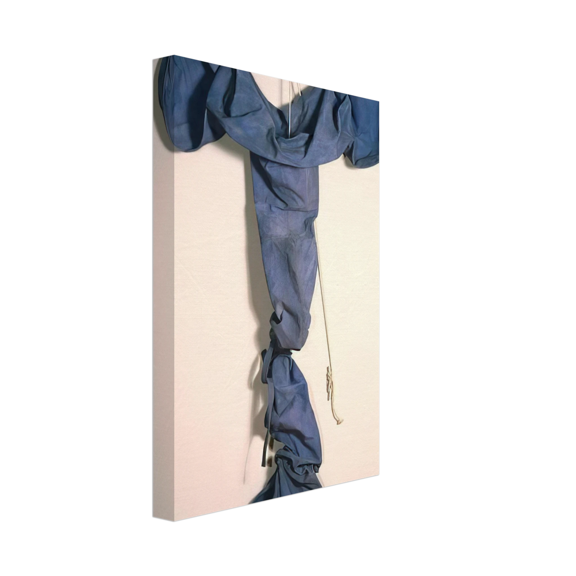 Claes Oldenburg - SOFT DRAINPIPE BLUE COOL VERSION 1967 Canvas - 40x60 cm / 16x24 inches-canvas