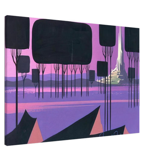 Eyvind Earle - Sleeping Beauty Canvas - 20x30 cm / 8x12 inches-canvas