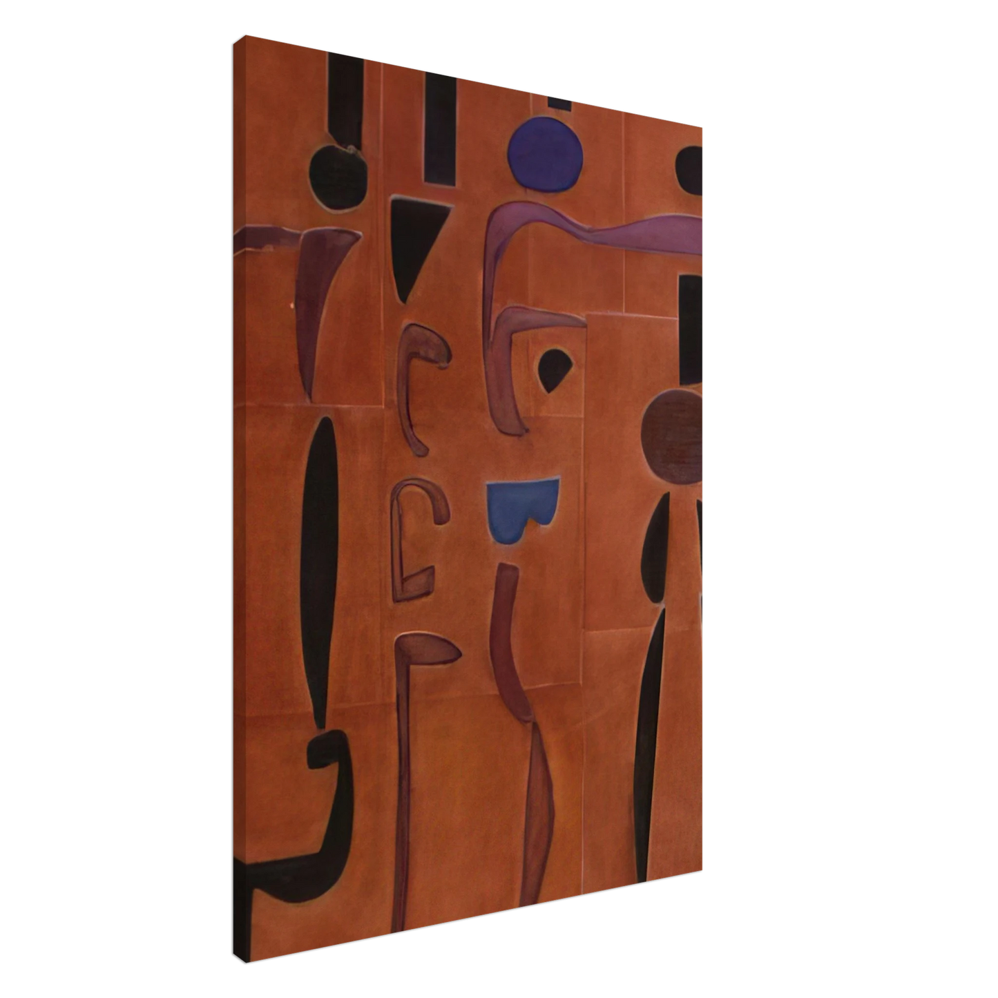 Will Barnet - Terracotta - 2004 United States Canvas - 20x30 cm / 8x12 inches-canvas