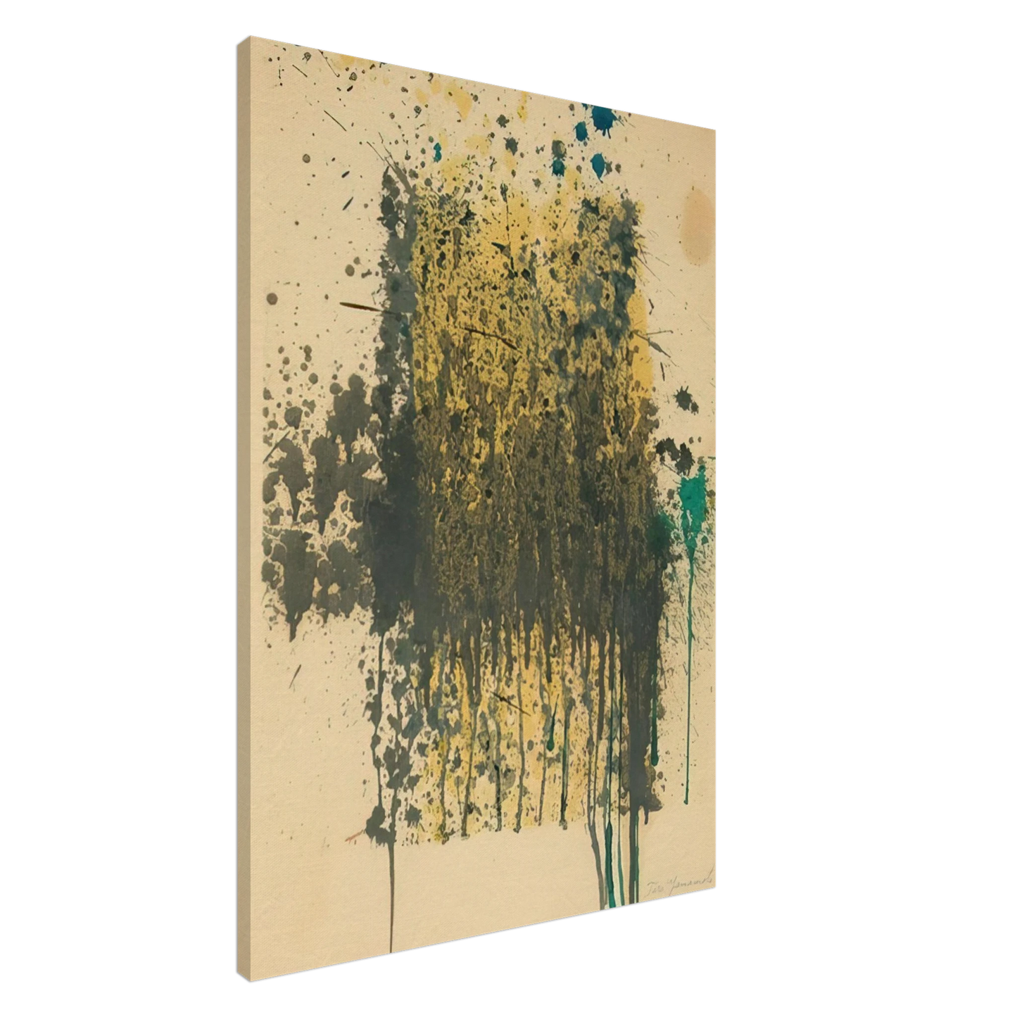 Taro Yamamoto - UNTITLED ABSTRACT Canvas - 20x30 cm / 8x12 inches-canvas