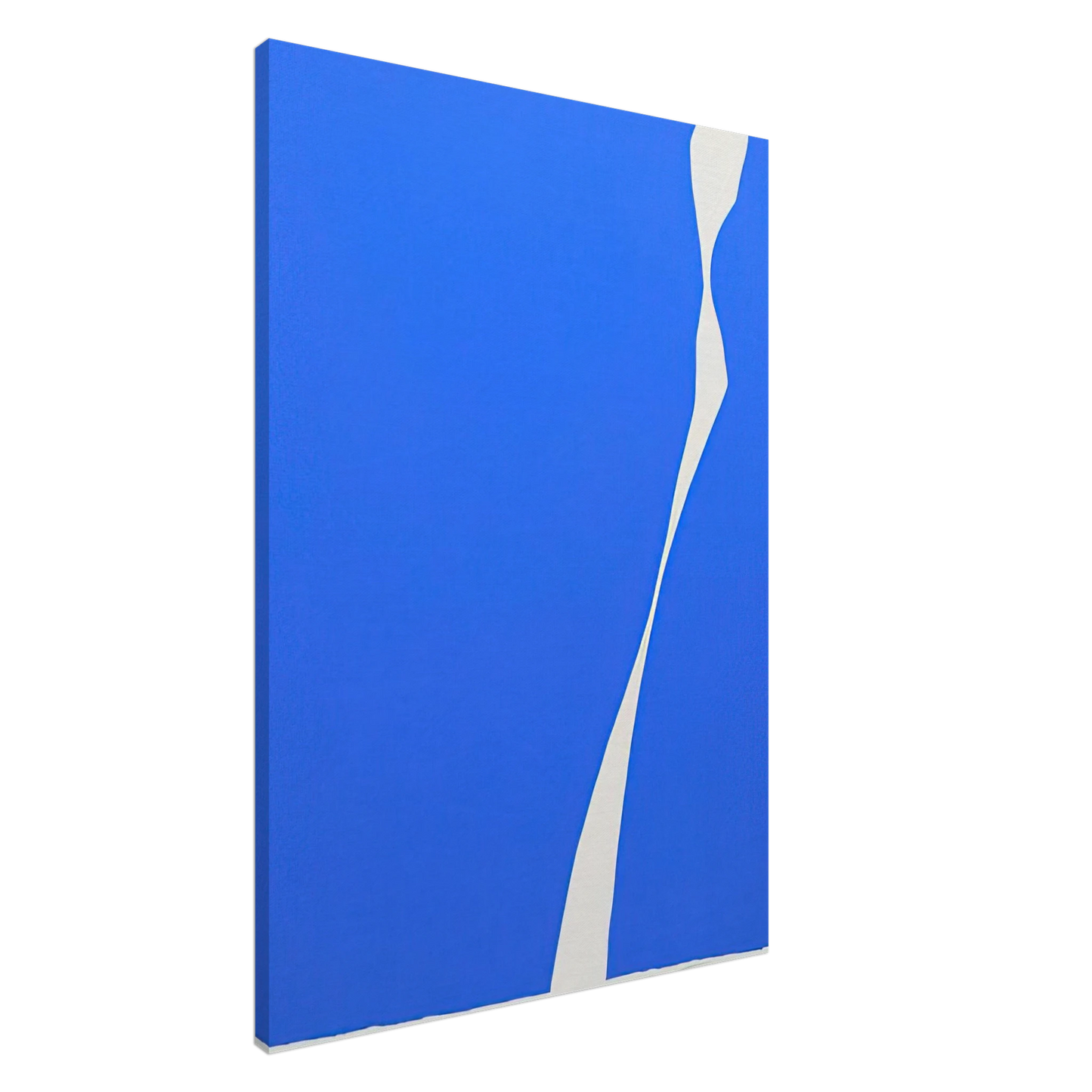 Adja Yunkers - White On Blue II - 1969 Canvas - 20x30 cm / 8x12 inches-canvas