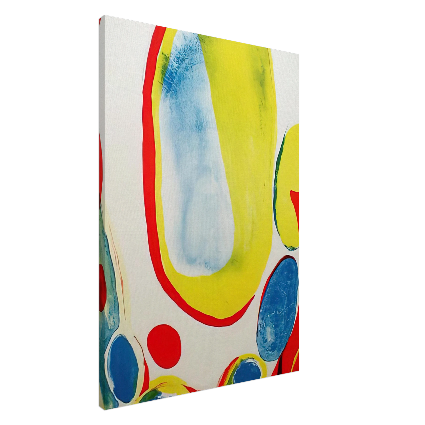 Alice Baber - Red, Yellow and Blue Canvas - 20x30 cm / 8x12 inches-canvas