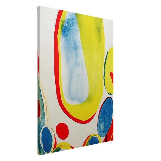 Alice Baber - Red, Yellow and Blue Canvas - 20x30 cm / 8x12 inches-canvas