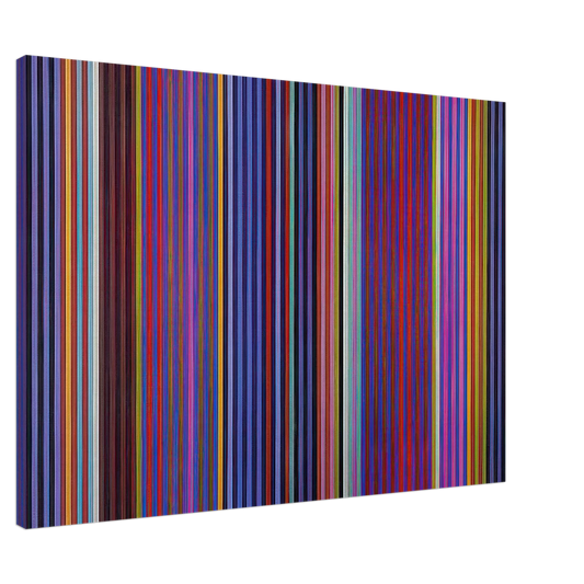 Gene Davis - Red Witch - 1966 Canvas - 20x30 cm / 8x12 inches-canvas