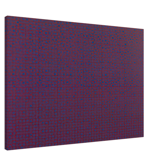 Francois Morellet - 4 trames 22Ã‚Â°5, 45Ã‚Â°, 67Ã‚Â°5, 90Ã‚Â° - 1969 Canvas - 20x30 cm / 8x12 inches-canvas