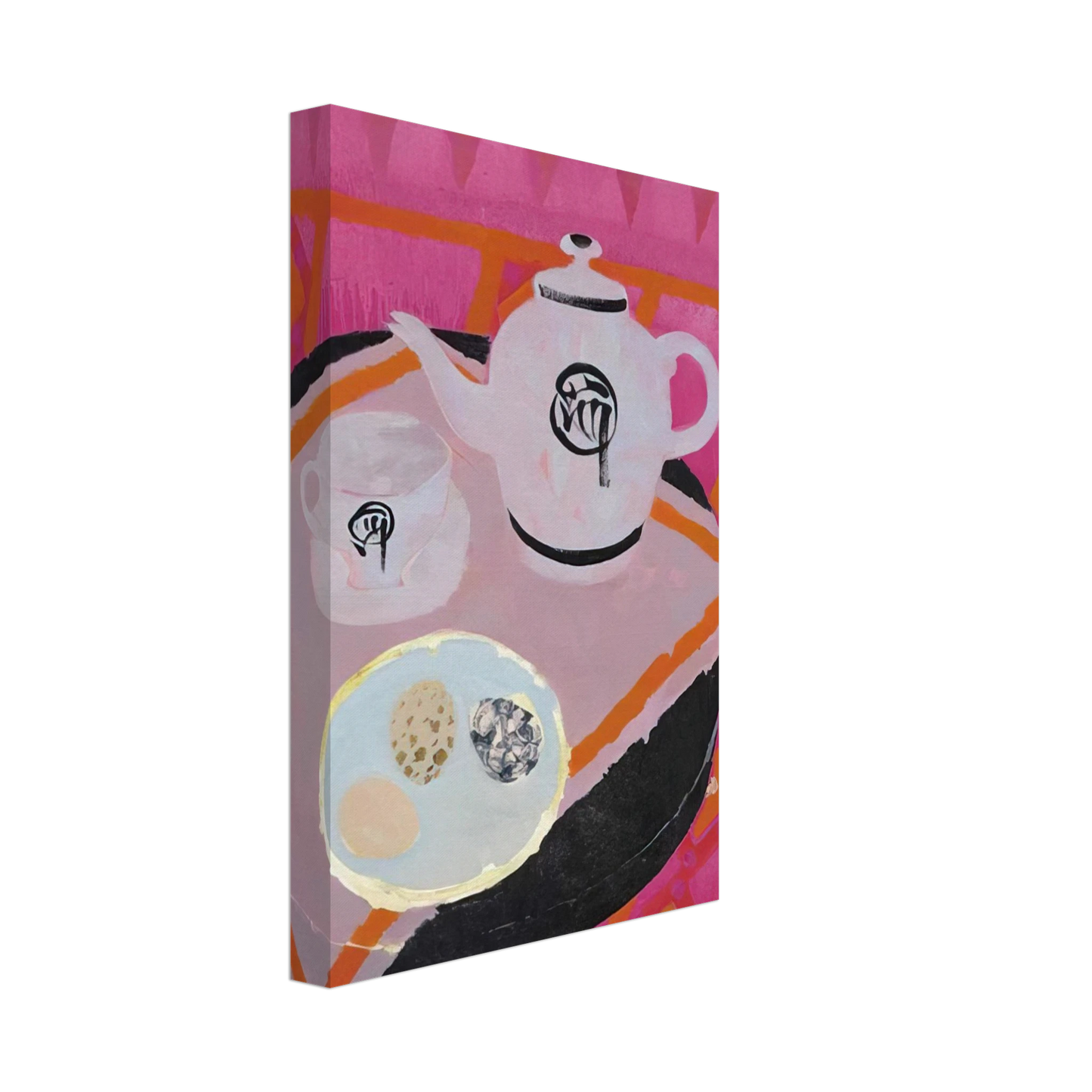 Mary Fedden - Chinese Teapot - 1989 Canvas - 70x100 cm / 28x40 inches-canvas