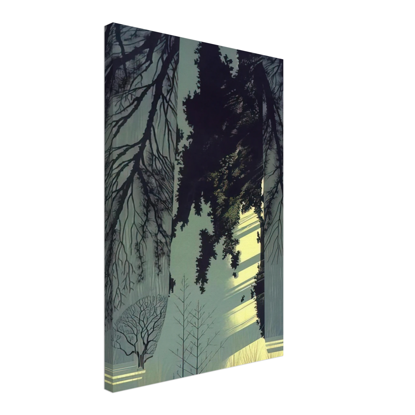 Eyvind Earle - Snow White Canvas - 40x60 cm / 16x24 inches-canvas