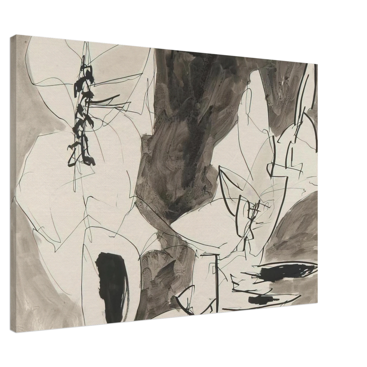 Gene Davis - Leap Frog - 1952 Canvas - 20x30 cm / 8x12 inches-canvas