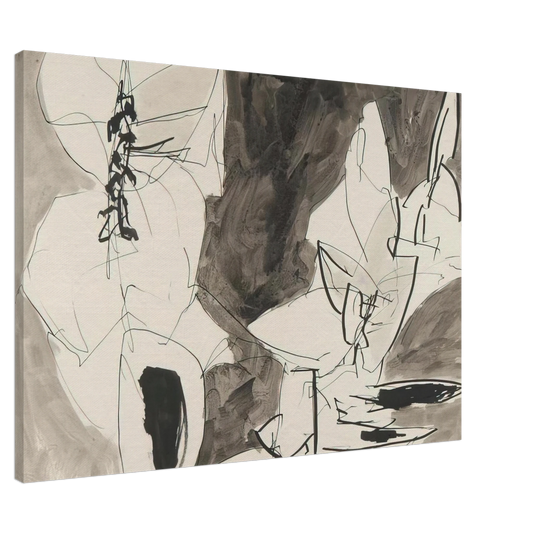 Gene Davis - Leap Frog - 1952 Canvas - 20x30 cm / 8x12 inches-canvas