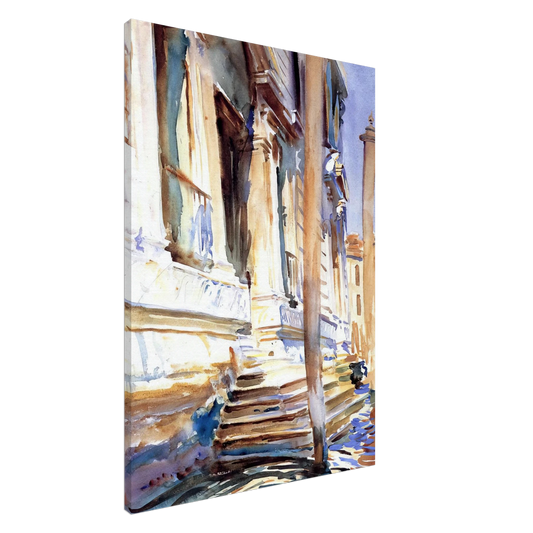 John Singer Sargent - Doorway of a Venetian Palace Canvas - 20x30 cm / 8x12 inches-canvas
