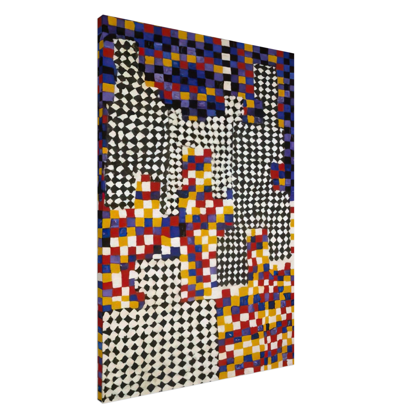 Alfred Jensen - Family Portrait - 1958 Canvas - 20x30 cm / 8x12 inches-canvas