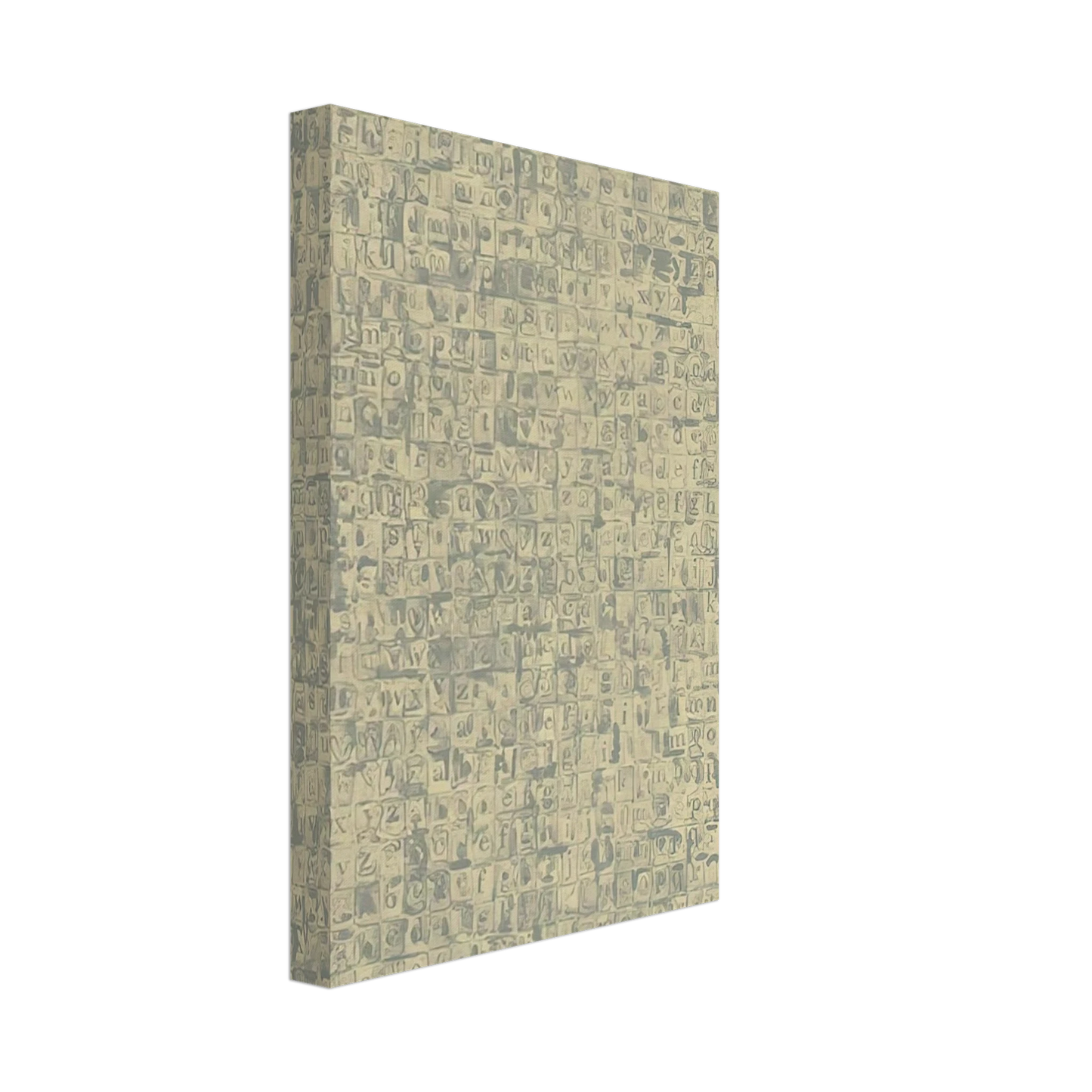 Jasper Johns - GRAY ALPHABETS ULAE 57 1968 Canvas - 40x60 cm / 16x24 inches-canvas