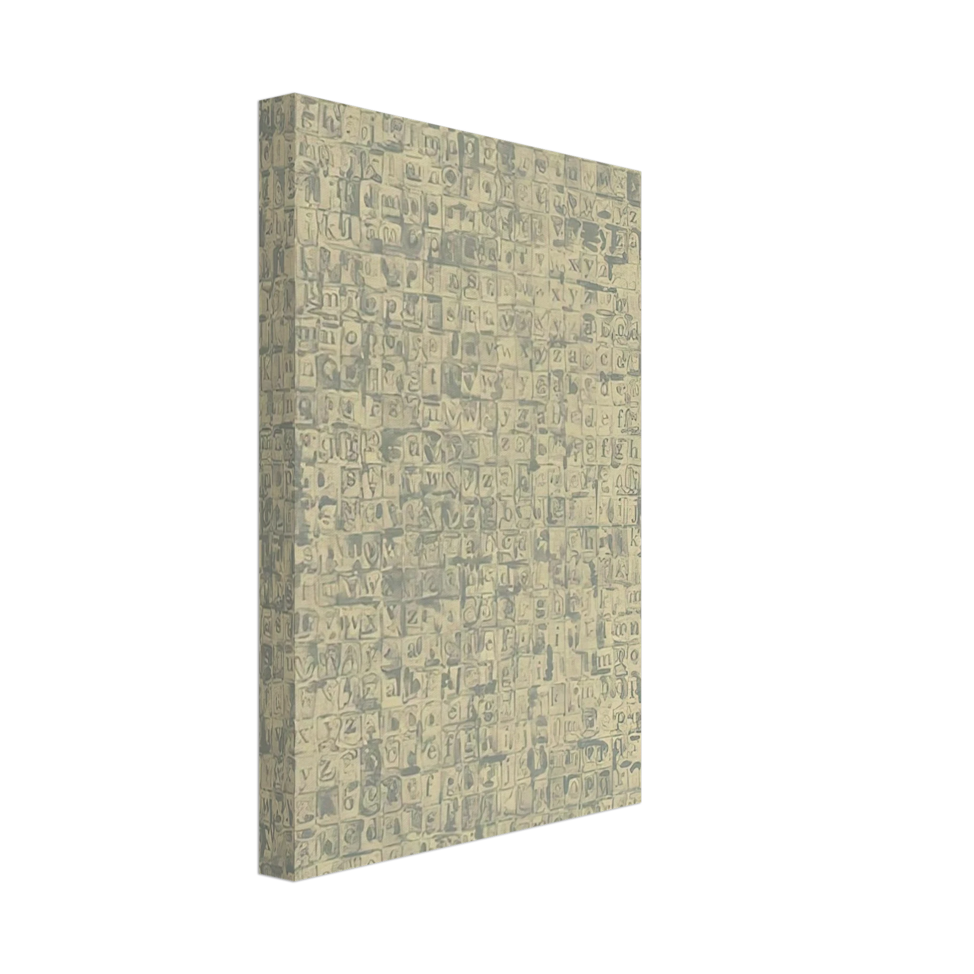 Jasper Johns - GRAY ALPHABETS ULAE 57 1968 Canvas - 40x60 cm / 16x24 inches-canvas