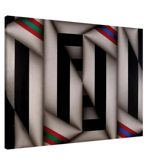 Omar Rayo - Omelemo II - 1981 Canvas - 20x30 cm / 8x12 inches-canvas