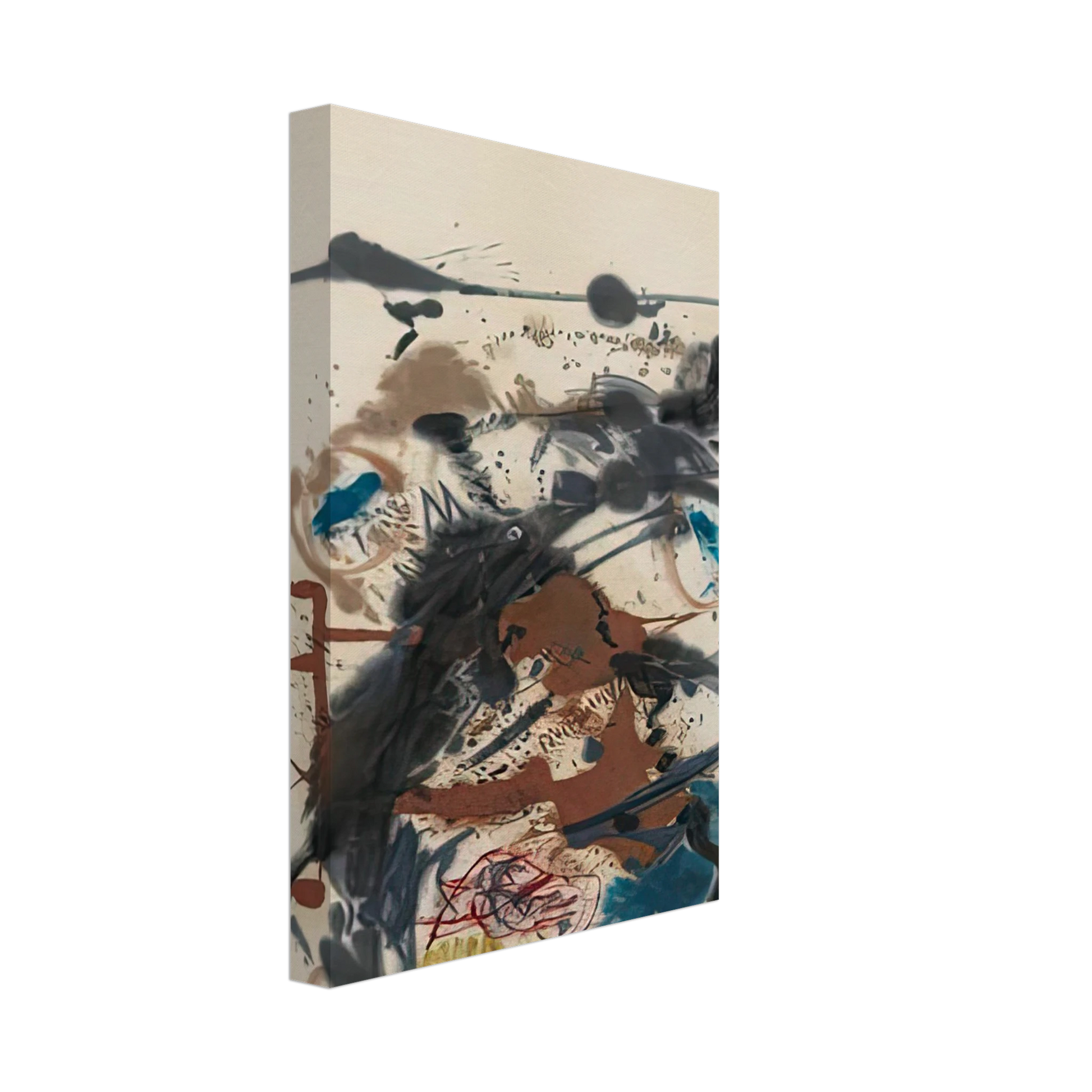 Helen Frankenthaler - Winter Hunt, 1958- Canvas - 70x100 cm / 28x40 inches-canvas