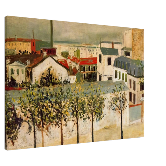 Maurice Utrillo - PARIS SUBURBS Canvas - 20x30 cm / 8x12 inches-canvas