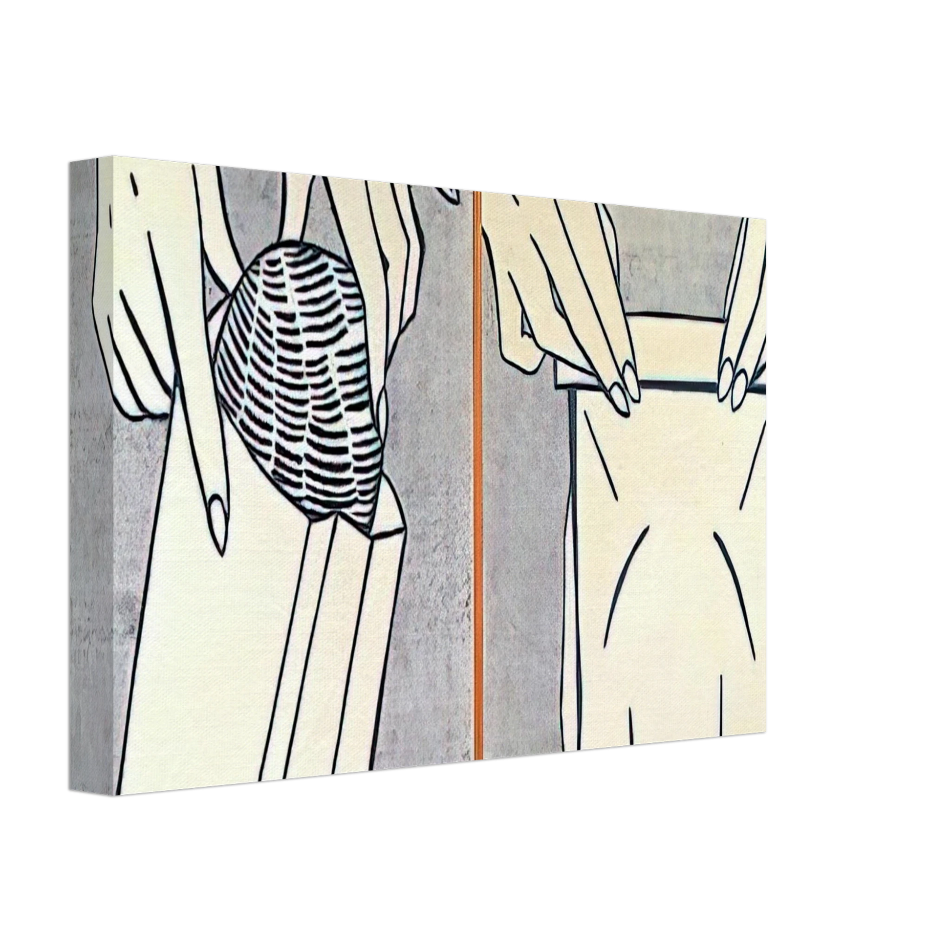 Roy Lichtenstein - BREAD IN BAG 1961 Canvas - 40x60 cm / 16x24 inches-canvas