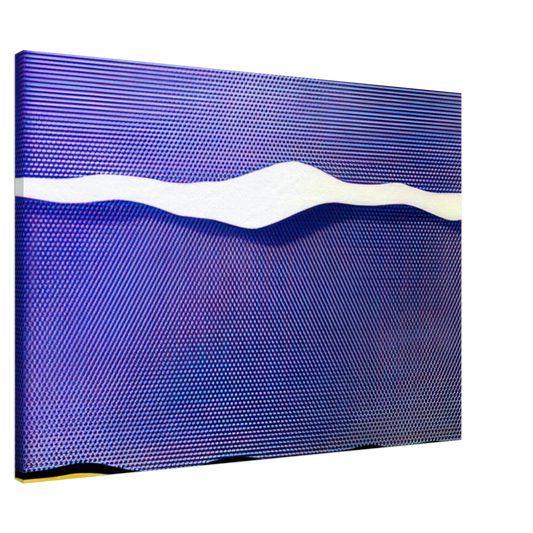 Roy Lichtenstein - ARCTIC LANDSCAPE 1964 Canvas - 20x30 cm / 8x12 inches-canvas