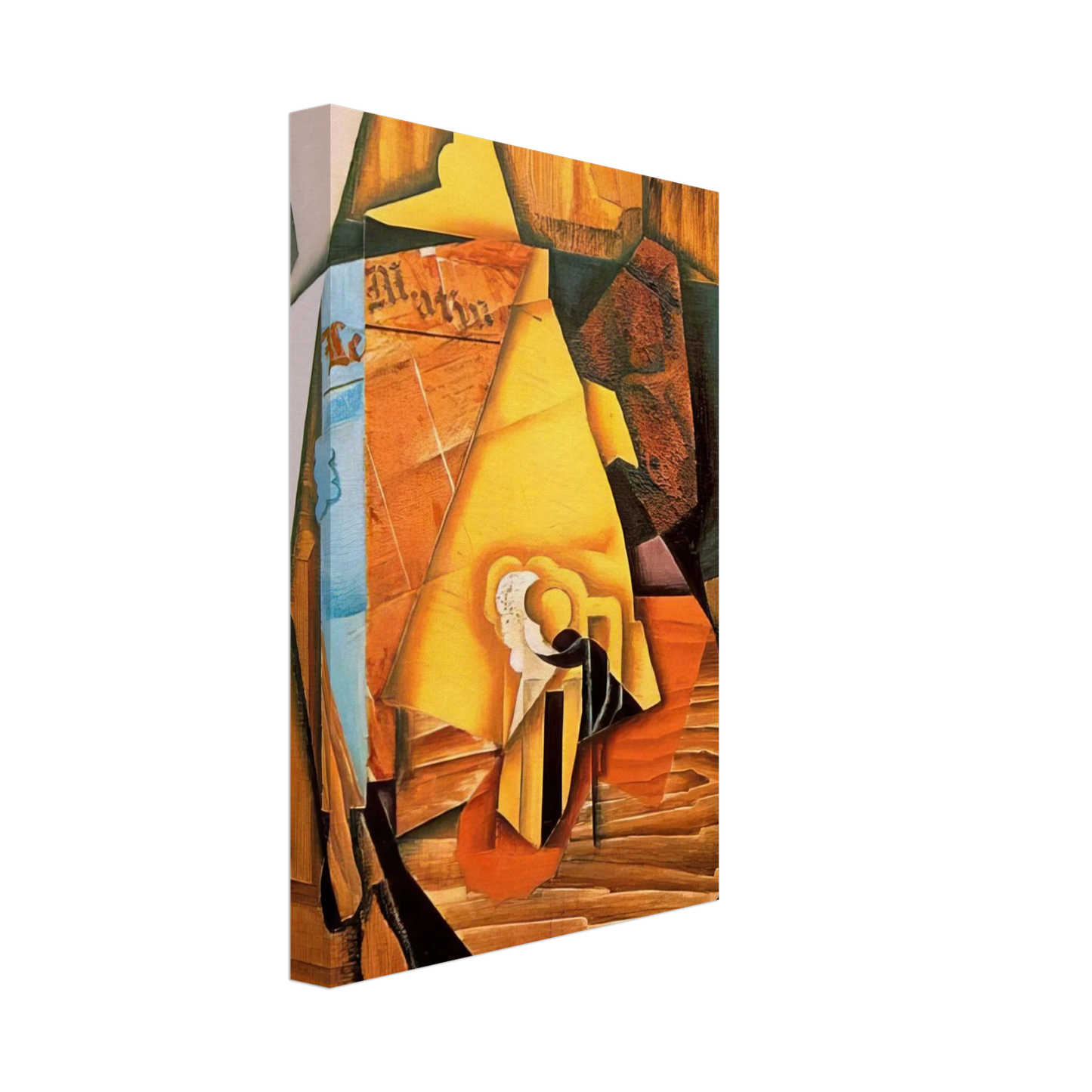 Juan Gris - A MAN IN A CAFE 1914 Canvas - 40x60 cm / 16x24 inches-canvas