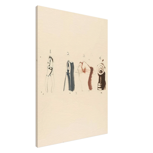 Jim Dine - NUTCRACKER 1973 Canvas - 20x30 cm / 8x12 inches-canvas