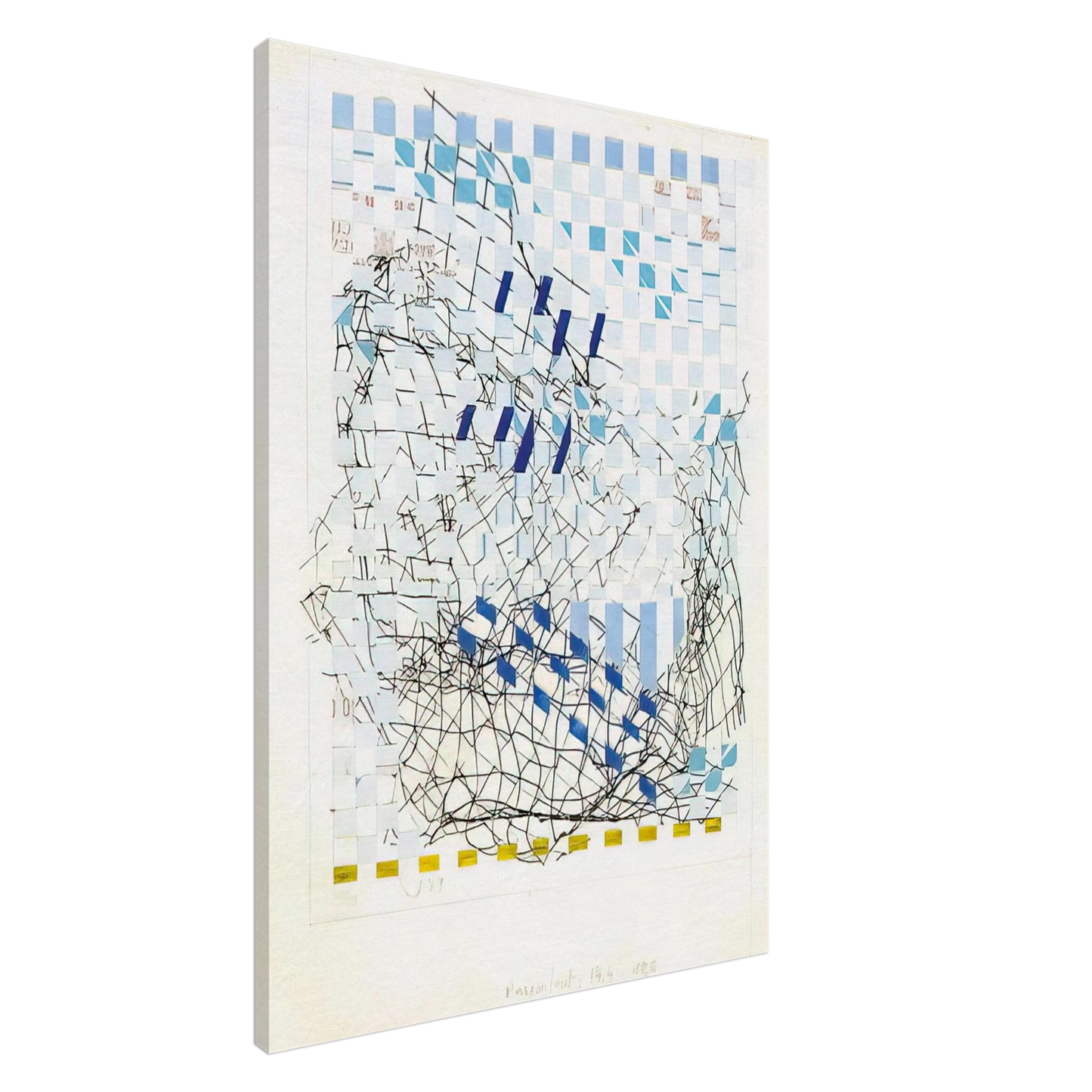 Gego - Tejedura 8913 - 1989 Canvas - 20x30 cm / 8x12 inches-canvas