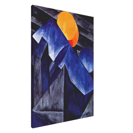 Natalia Goncharova - Composition - 1914 Canvas - 20x30 cm / 8x12 inches-canvas