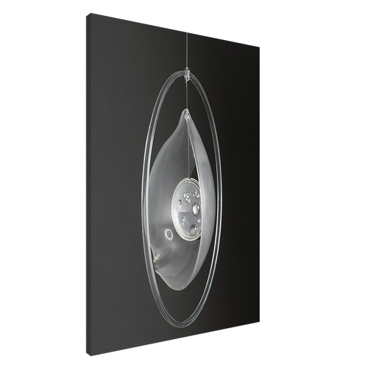 Gyula Kosice - Deformacion de la gota circunvalada - 1965 Canvas - 20x30 cm / 8x12 inches-canvas