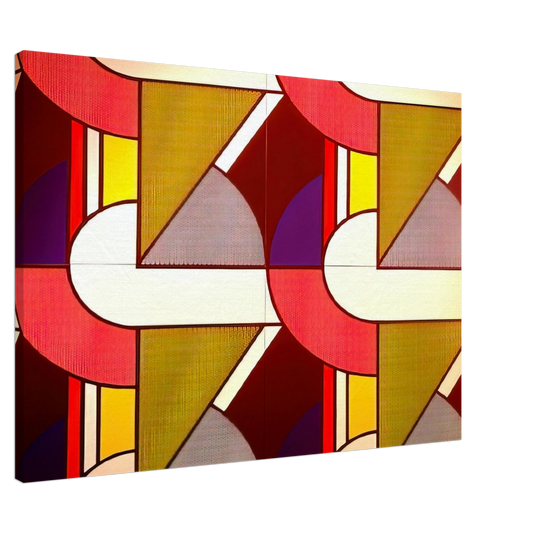 Roy Lichtenstein - MODULAR PAINTING WITH FOUR PANELS 2 1969 Canvas - 20x30 cm / 8x12 inches-canvas