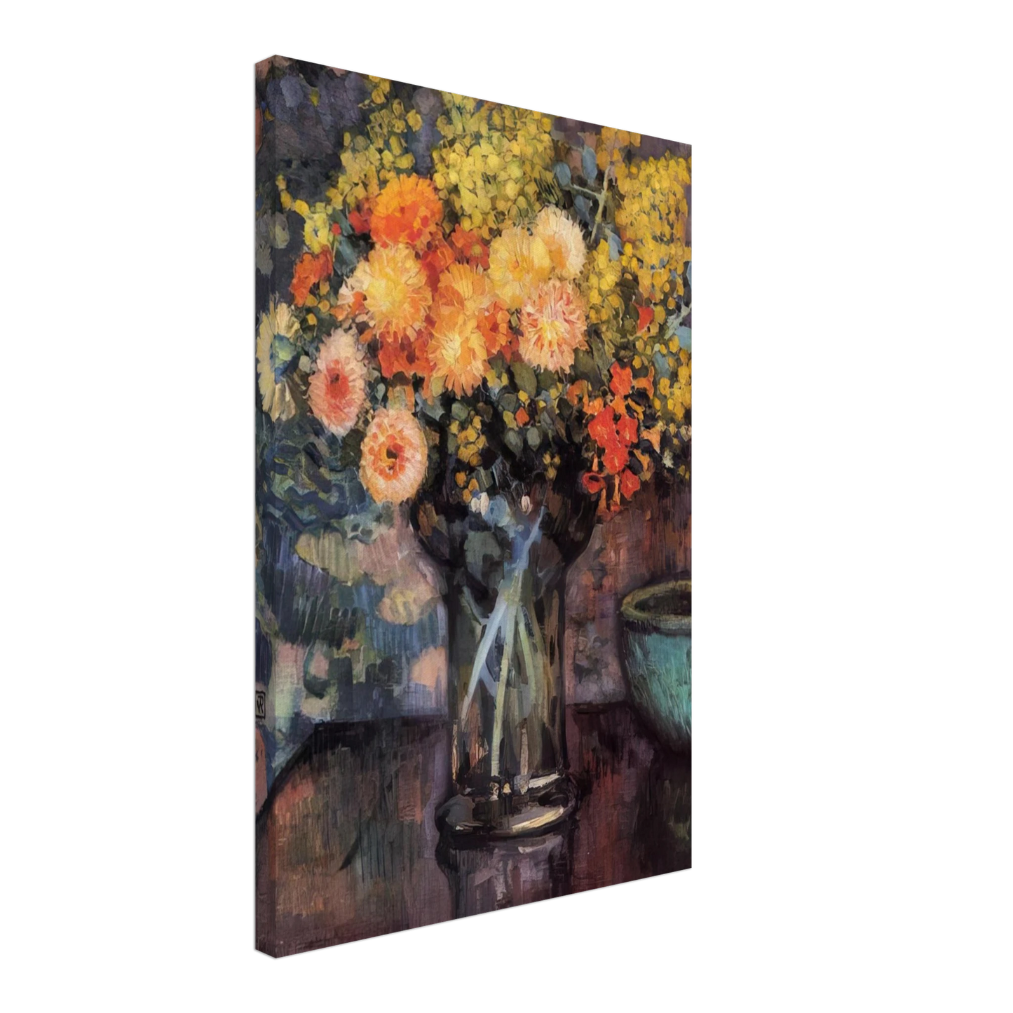 Theo van Rysselberghe - VASE OF FLOWERS Canvas - 40x60 cm / 16x24 inches-canvas