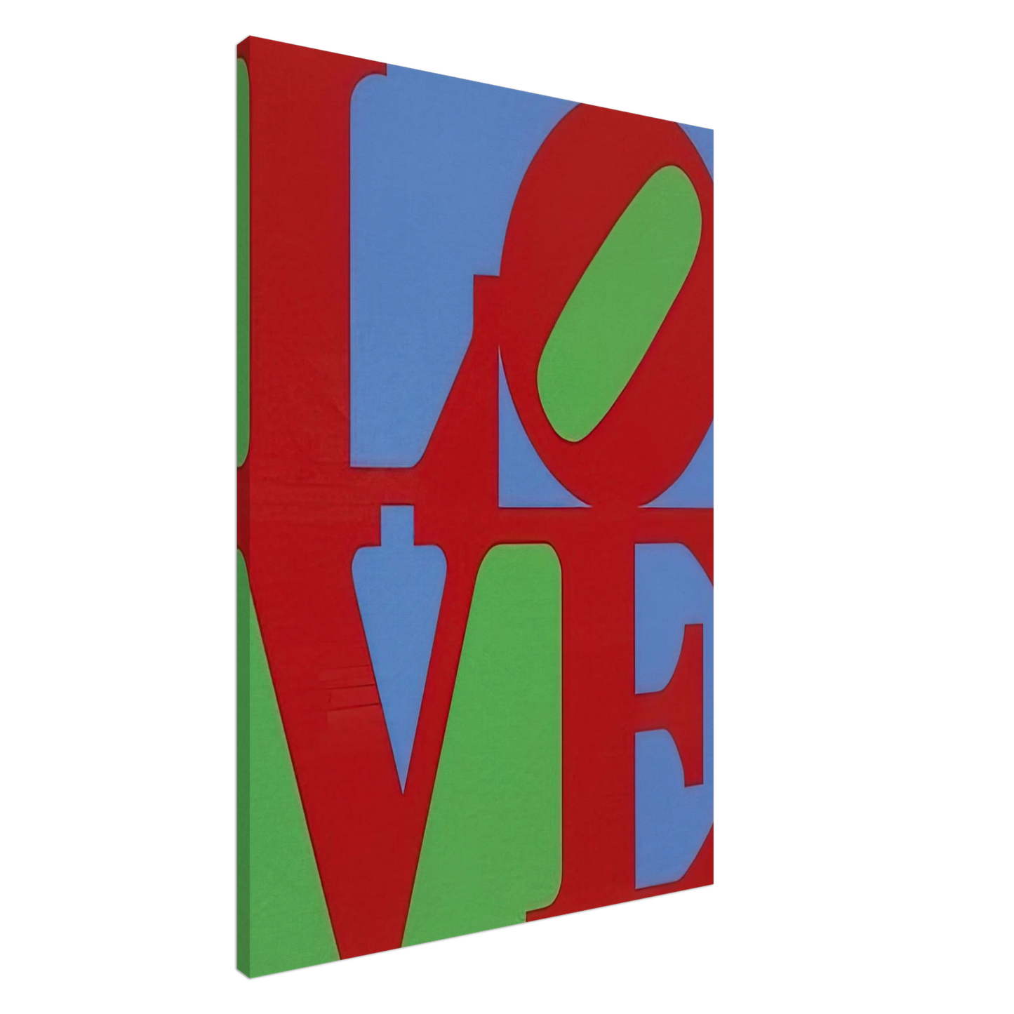Robert Indiana - Heliotherapy Love Canvas - 20x30 cm / 8x12 inches-canvas