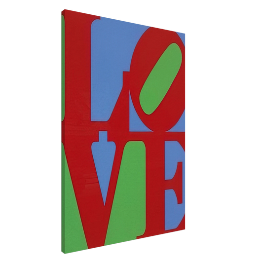 Robert Indiana - Heliotherapy Love Canvas - 20x30 cm / 8x12 inches-canvas
