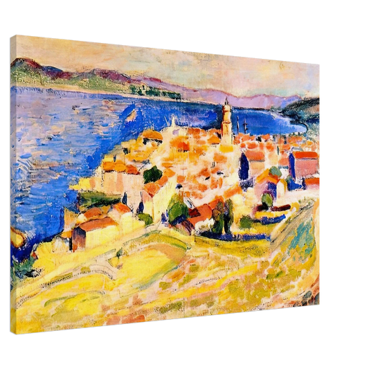 Henri Matisse - VIEW OF SAINT TROPEZ 1904 Canvas - 20x30 cm / 8x12 inches-canvas