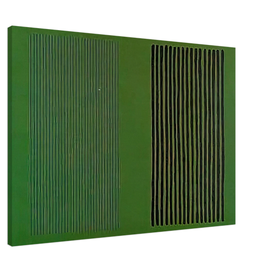 Gene Davis - Green Giant - 1980 Canvas - 20x30 cm / 8x12 inches-canvas